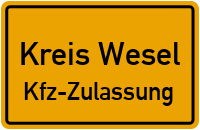 Zulassungstelle Kreis Wesel